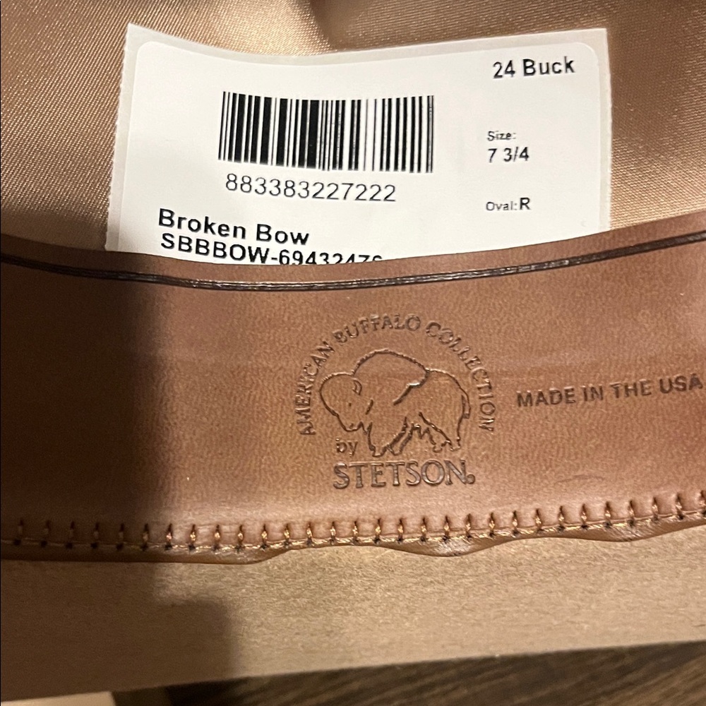 Stetson Tan Broken Bow Hat